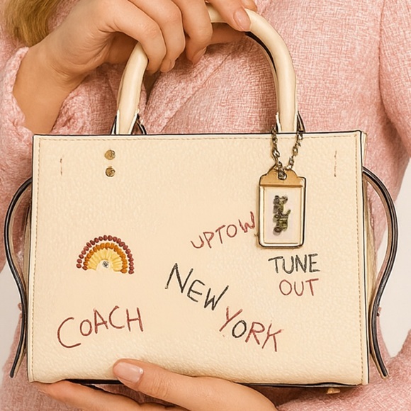 Coach Handbags - Coach Limited Edition Rogue 25 Embroidered Ivory C3873- Rare